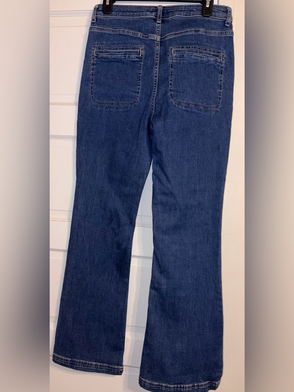 Knox Rose Dark Blue Flare Jeans